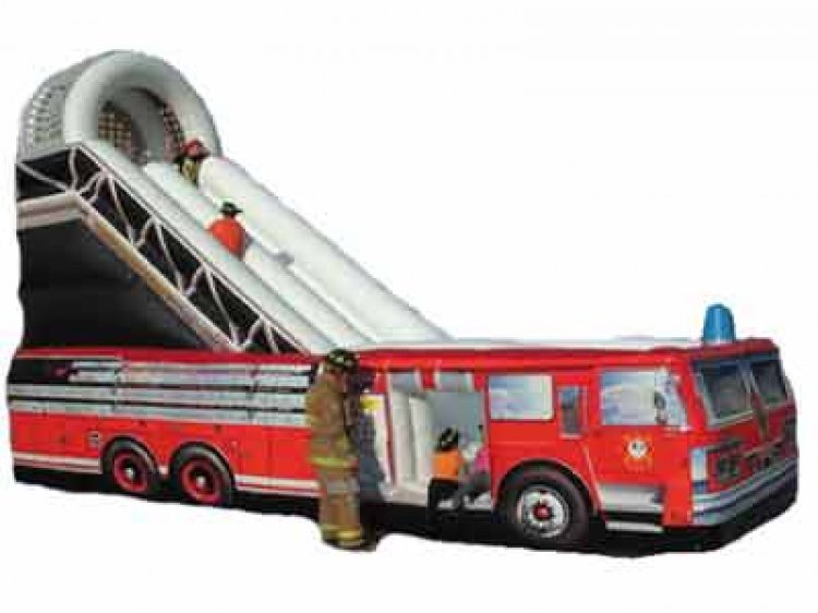 fire truck bounce house rental