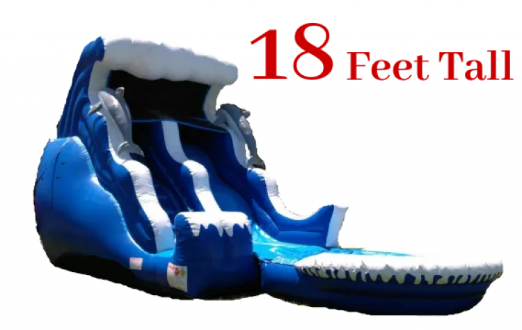18' Dolphin Wave Double Drop Water Slide 18' Dolphin Wave Double Drop Water Slide