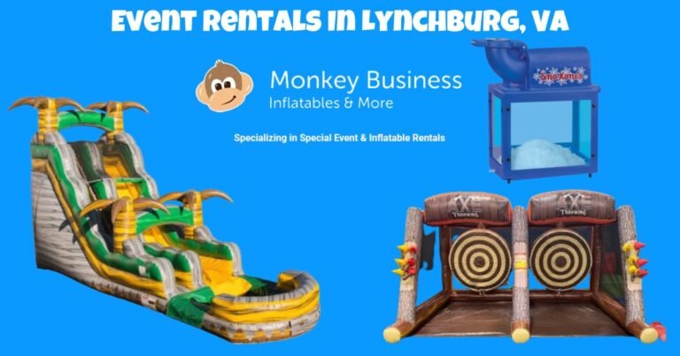 Event Rentals In Lynchburg, VA. - Monkey Business Inflatables